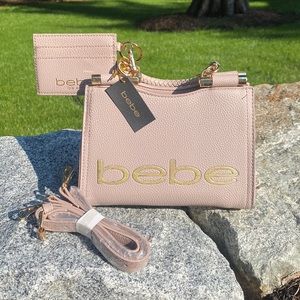 NWT Bebe Fabiola, top handle Crossbody in mauve